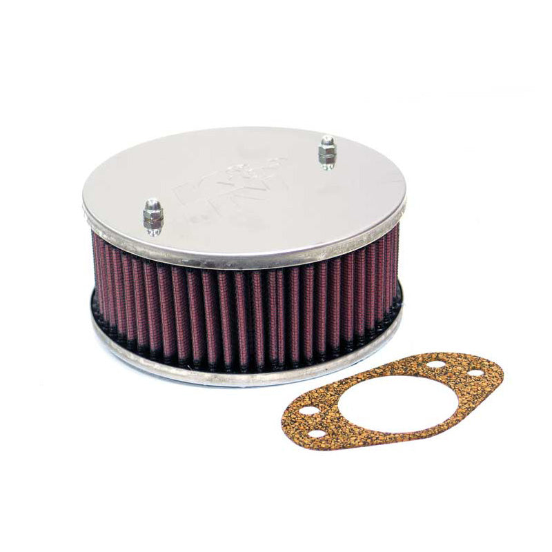 K&N, Sportluftfilter rund passend für SU/SU Hitachi 2 HD8, Zentralbohrung, Montagehöhe 65mm (56-9145), Baumwolle, Rot