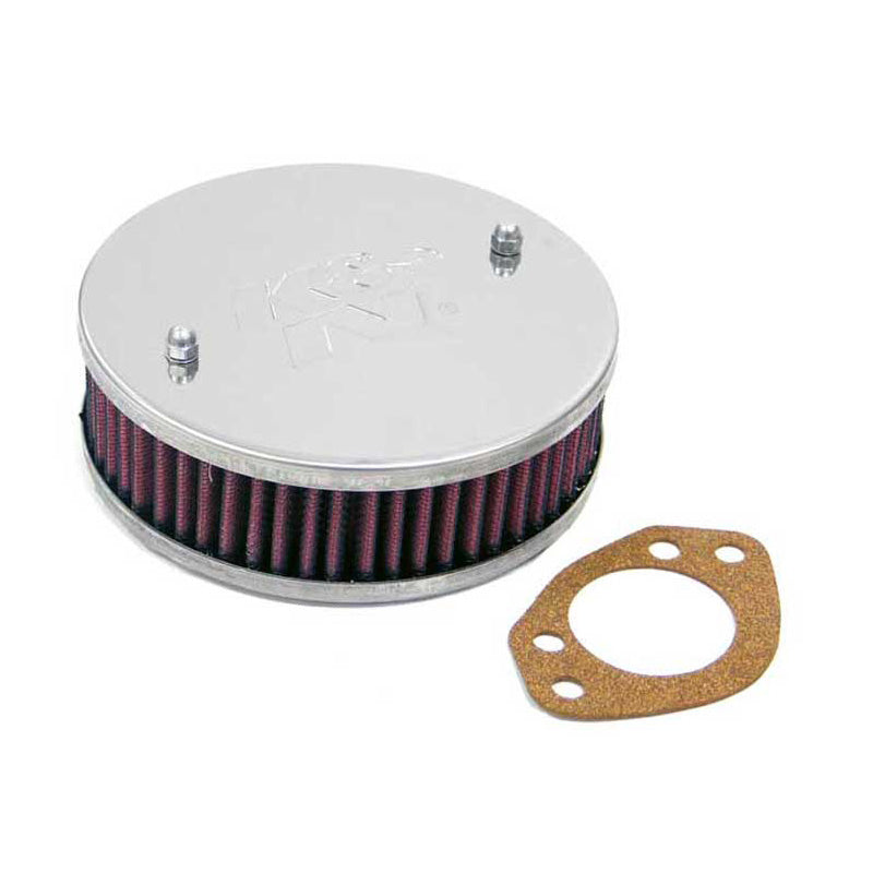 K&N, Sportluftfilter rund, Durchmesser 150 mm, Montagehöhe 45mm (56-9311), Baumwolle, Rot