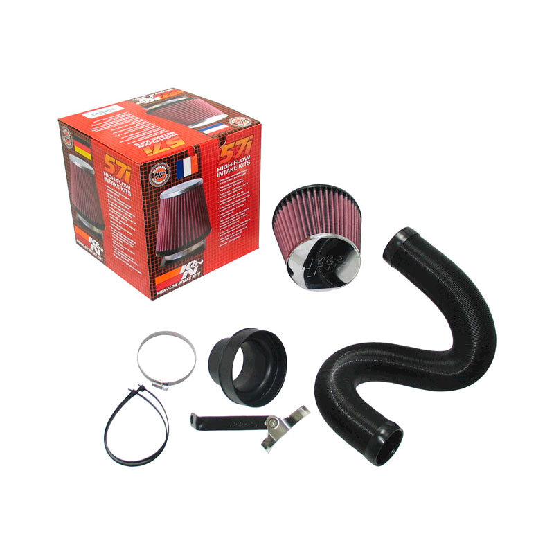 K&N, 57i Performance Kit passend für Fiat Grande Punto 1.4I T - JET (57-0679), Baumwolle, Rot