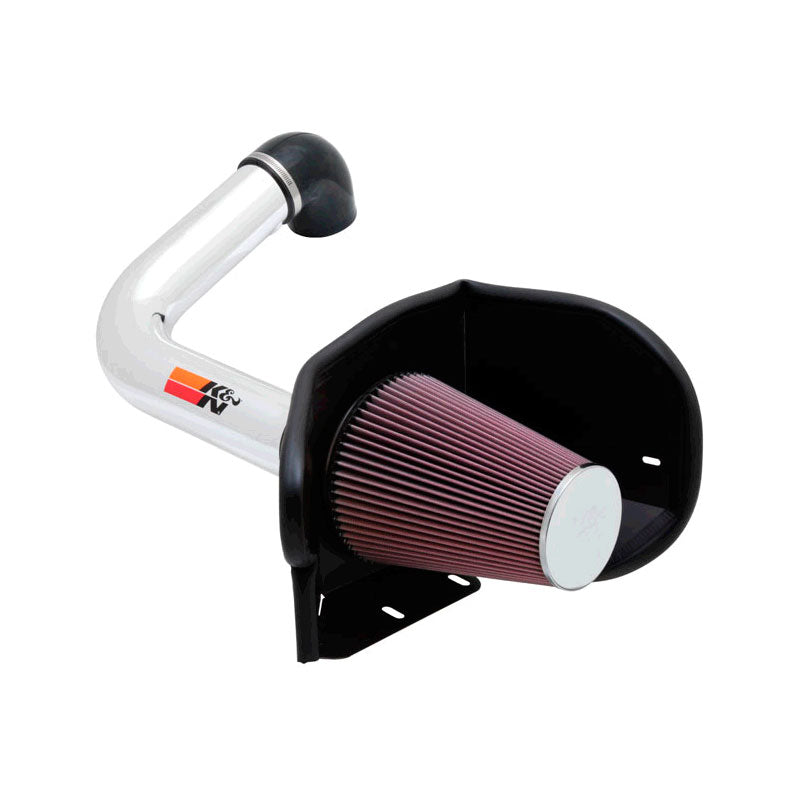 K&N, High Performance Air Intake Kit passend für Ford F150/Lobo/Lincoln Mark V5.4L V8 2004-2008 (77-2556), Baumwolle, Rot