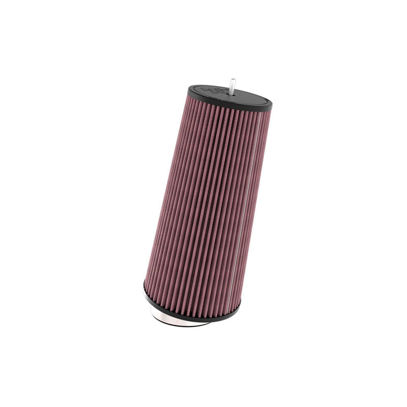 K&N, Luftfilter Universal Konisch 89mm Flansch, 10 Grad Winkel, 149mm Untendurchmesser,  mit Stiftschraube, 308mm Höhe (RU-3310), Baumwolle, Rot