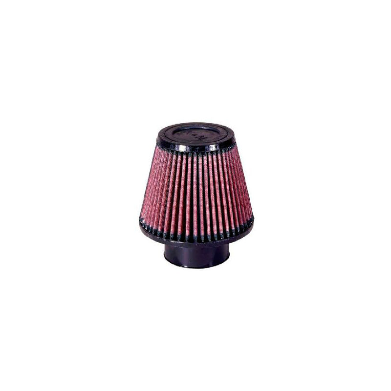 K&N, Luftfilter Universal Konisch 76mm Flansch, 152mm Untendurchmesser, 102mm Obendurchmesser, 127mm Höhe (RU-3580), Baumwolle, Rot