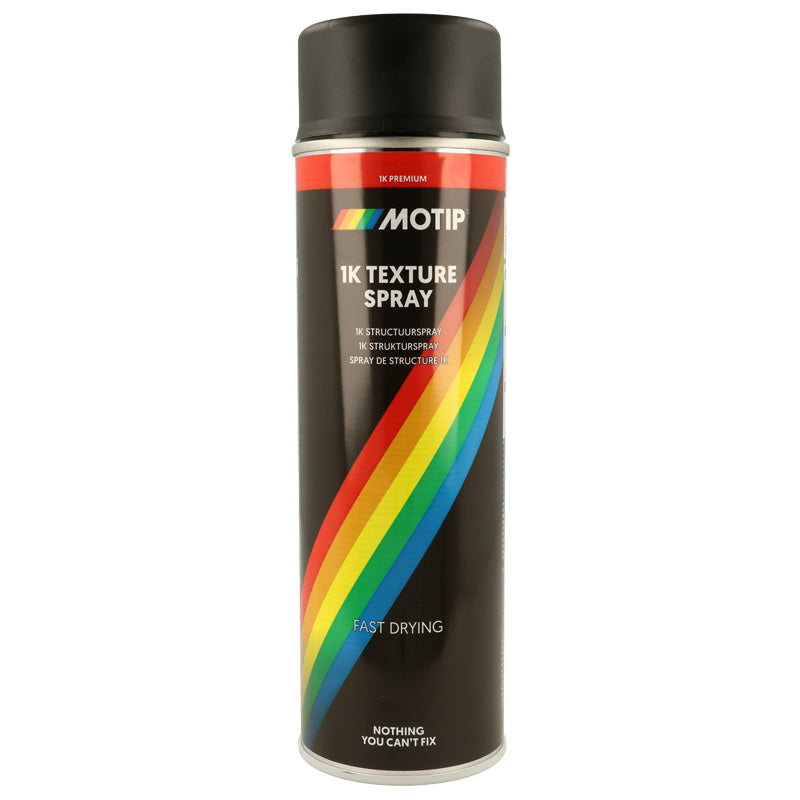Motip, 1K Texturising Spray, Mattschwarz, 500ml