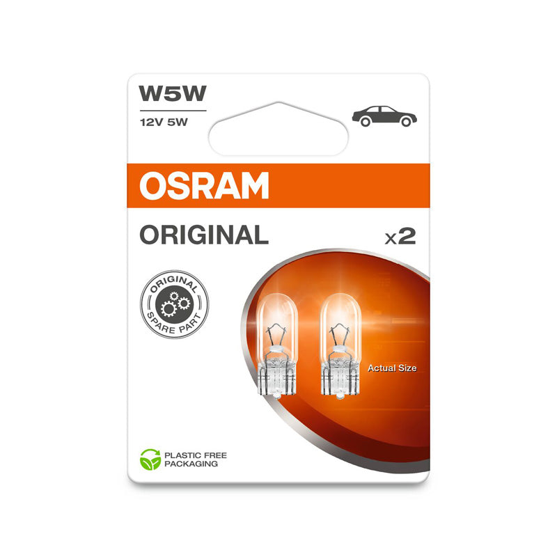 Osram, Halogenlampen, T10 - 12V/5W, Set à 2 Stk.