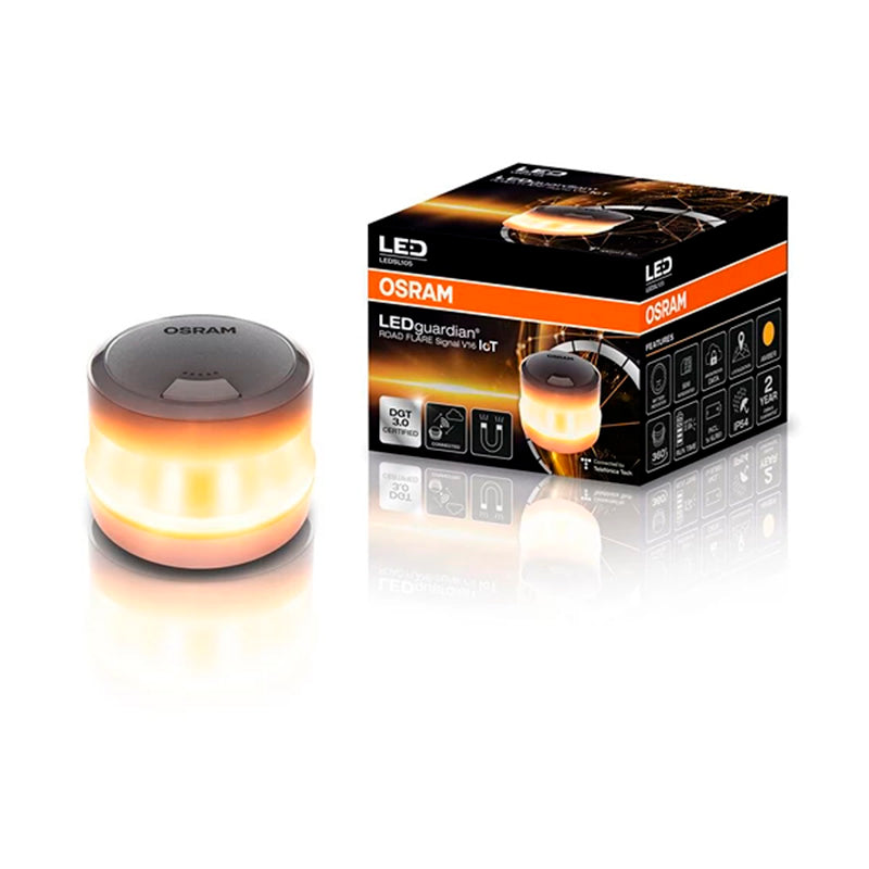 Osram, LEDguardian® Road Flare Signal V16 IoT, zugelassenes WARNLICHT