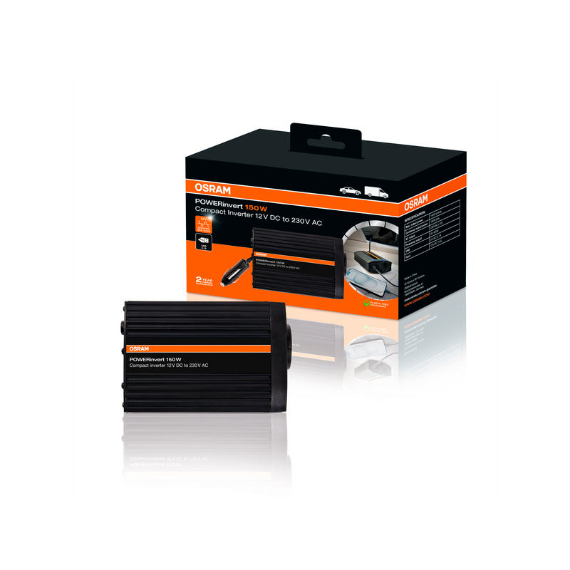 Osram, POWERinvert, modifizierter Sinuswellen-Wechselrichter, 12V DC, 150W