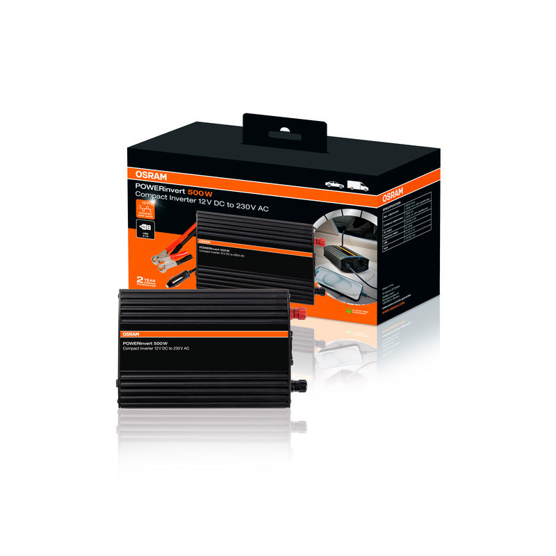 Osram, Spannungswandler, modifizierter Sinuswellen-Wechselrichter 12V DC 500W - Spannungswandler