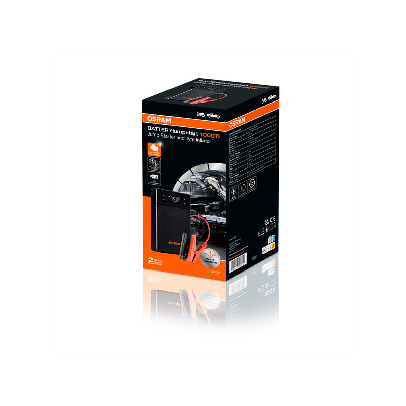 Osram, Starthilfe/Powerbank, mit integrierter Reifenpumpe, BATTERYjumpstart 1000TI