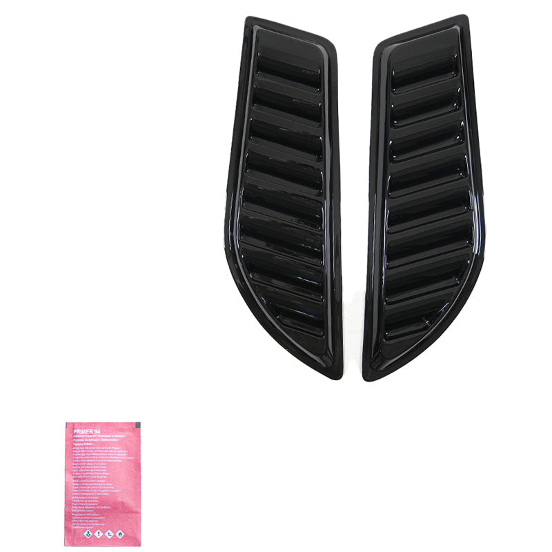 OneWay, Motorhauben-Luftschlitze, Hochglanzschwarz, Universell für 4x4 Pick-Up, 2 Stk.