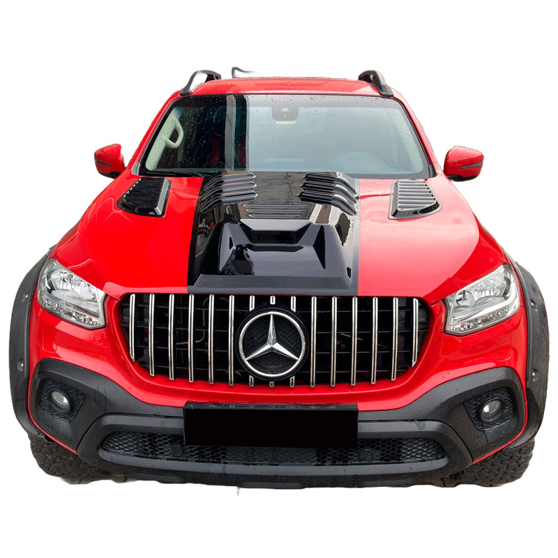 OneWay, Luftkanäle für die Motorhaube, Mattschwarz, Passend für 4x4 Pick-Up, 'Stilvoll'