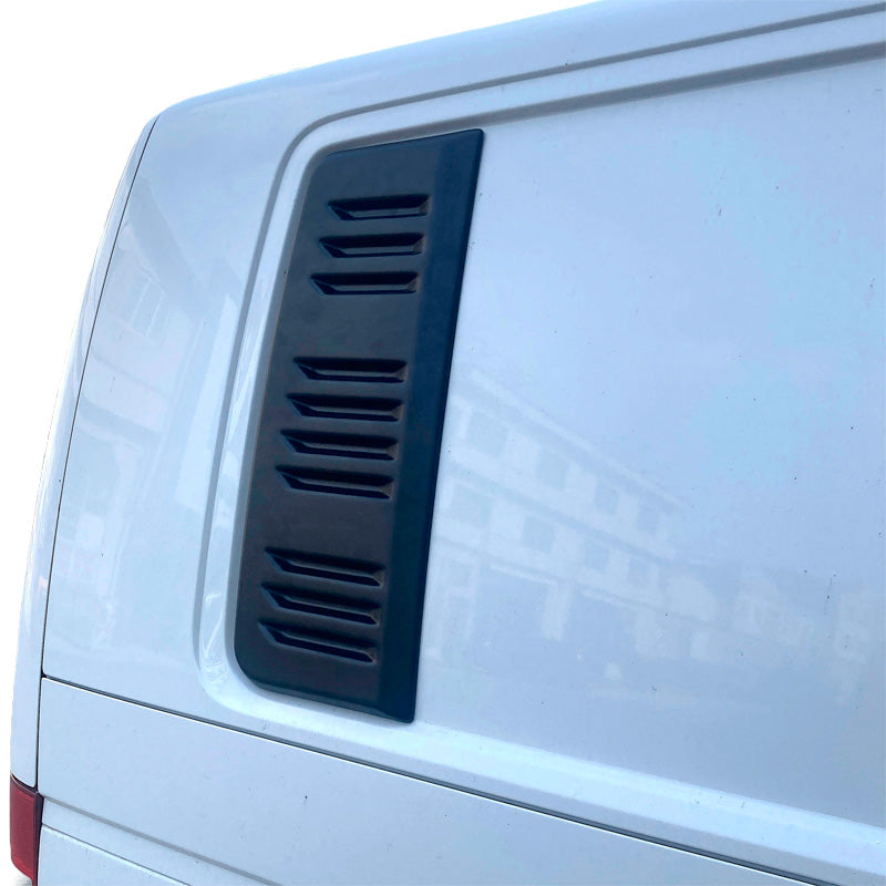 OneWay, Lüftungsschlitze, Mattschwarz, Passend für Volkswagen Transporter T5.1/T6/T6.1 2010-2022, 2er-Pack