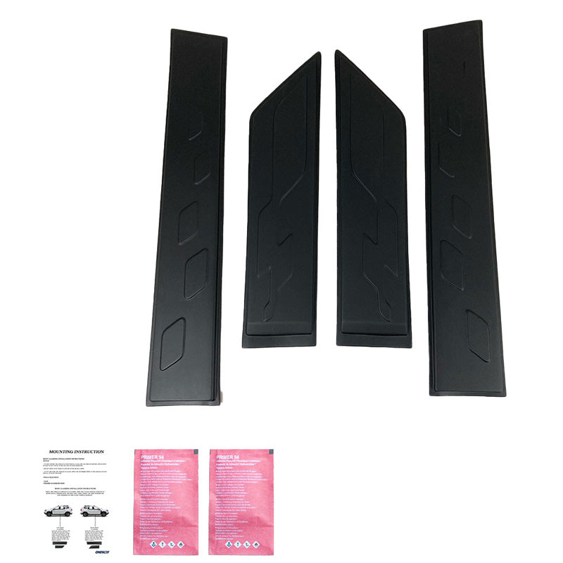 OneWay, Seitliche Karosserieverkleidung, Mattschwarz, Passend für Dacia Sandero Stepway II (B52) 2012-2020, 4 Teile