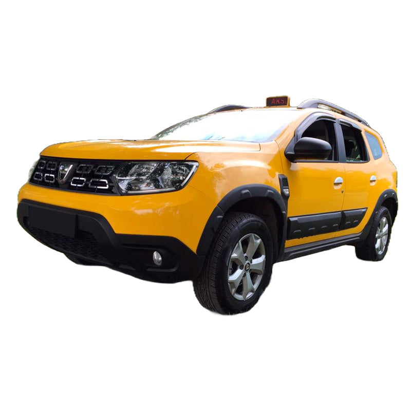 OneWay, Seitenleisten-Set, passt für Dacia Duster II 2018-2024, Matt Schwarz, 4 Teile