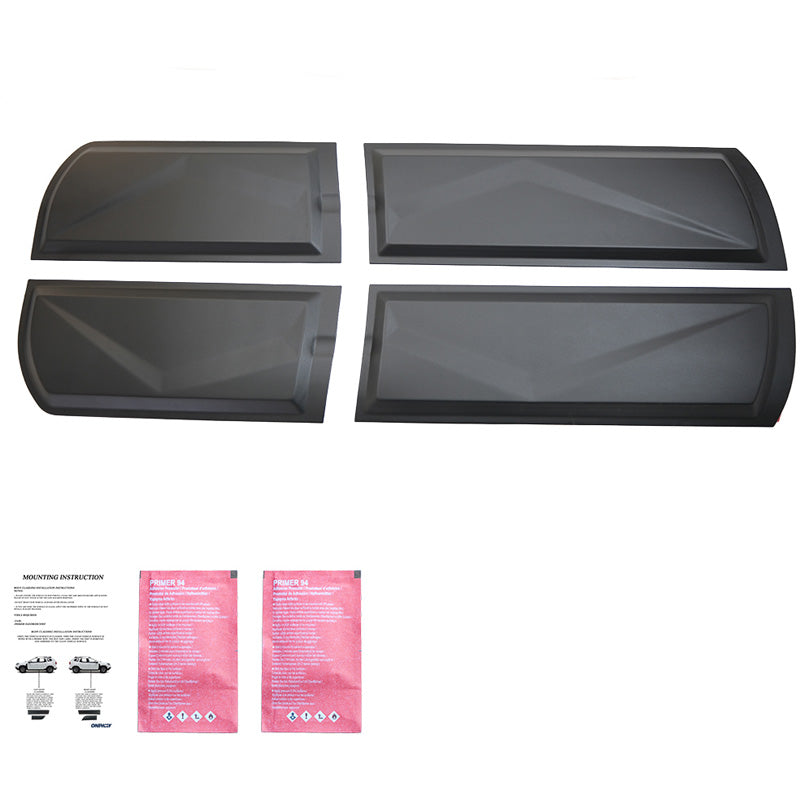 OneWay, Karosserieschutz, matt schwarz, passend für Nissan Navara D40 (2005-2010)