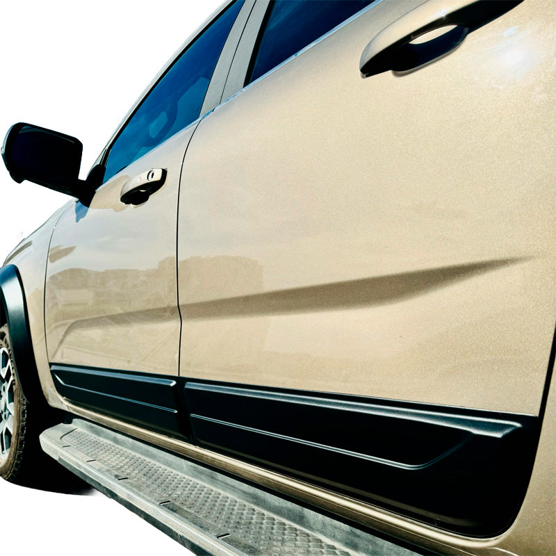 OneWay, Seitenleisten, Matt Schwarz, passt für Volkswagen Amarok MK2 (2022-), 4-teiliges Set