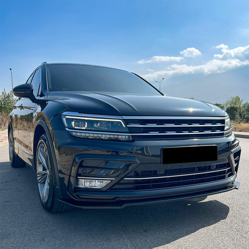 OneWay, Komplett-Bodykit, Blank Schwarz, passend für Volkswagen Tiguan II R-Line (2016-2020)