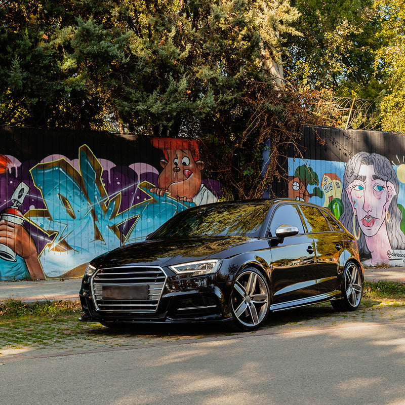 OneWay, Komplett-Bodykit, Gloss Black, passend für Audi S3 Sportback 8V Facelift (2016-2020)