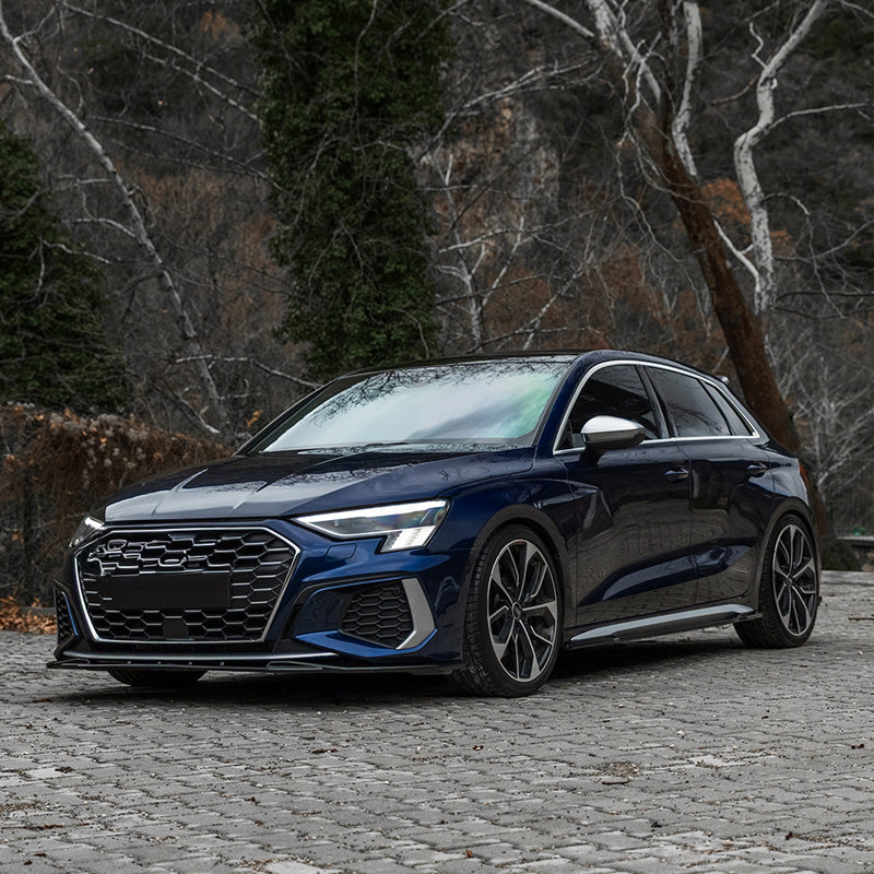 OneWay, Komplettes Bodykit, Glanzschwarz, passt für Audi A3 8Y Sportback S3/S-Line (2020-2024)