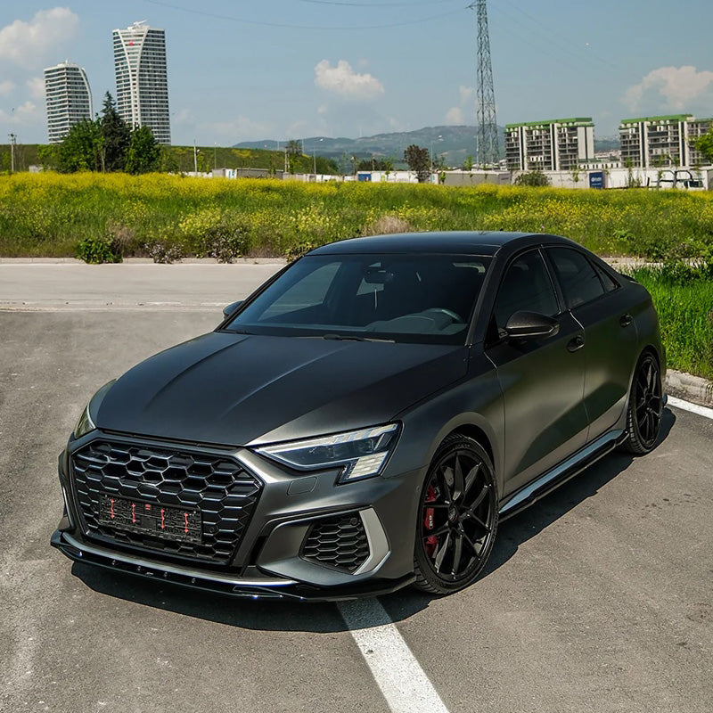 OneWay, Komplettes Bodykit, Glanzschwarz, passt für Audi A3 8Y Sedan S3/S-Line (2020-2024)