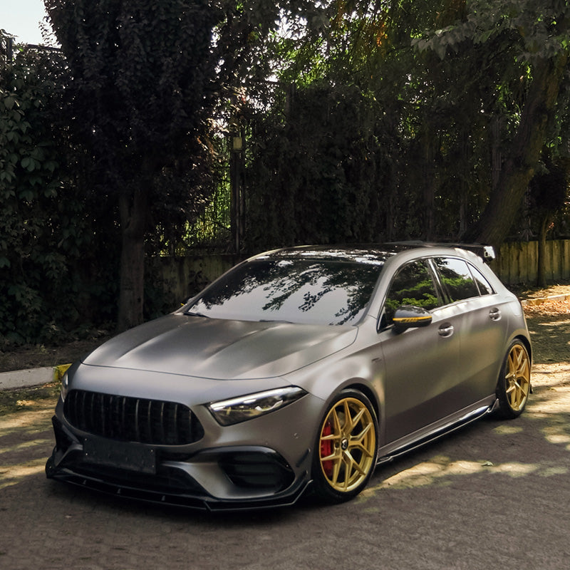 OneWay, Komplettes Bodykit, Glanzschwarz, passt für Mercedes A-Class (W177) A45 S Aero Pack (2019-2023) & FL (2023-)