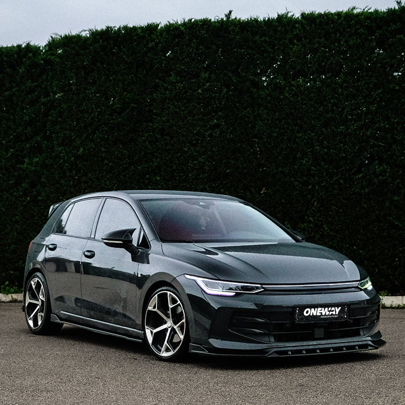 OneWay, komplettes Bodykit, Glanzschwarz, passend für Volkswagen Golf VIII HB 3/5-türig Facelift (2024-) - exkl. GTi/GTD/GTE/R/R-Line