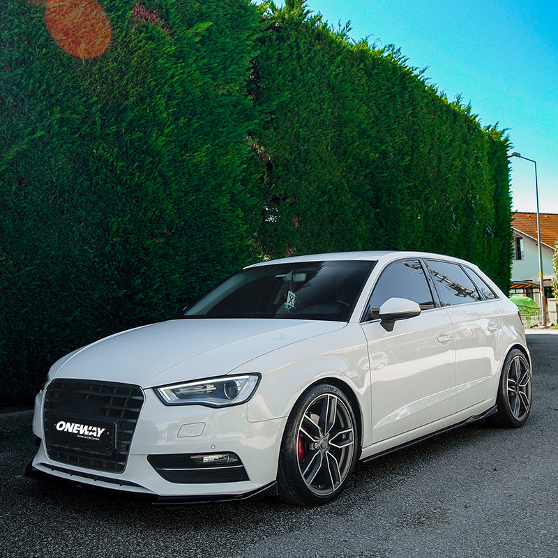 OneWay, komplettes Bodykit, Glanzschwarz, passend für Audi A3 (8V) Sportback (2012-2016) excl. S-Line/S3/RS3