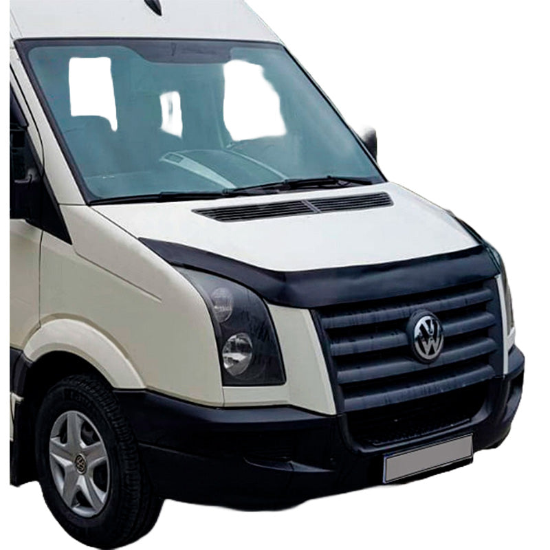 OneWay, Motorhaubenschutz, Glossy schwarz, Passt für Volkswagen Crafter MK1 & MK1 Facelift (2006-2016)