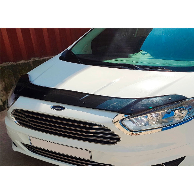 OneWay, Motorhaubenschutz, Glanzschwarz, Passt für Ford Transit Courier 2014-2019