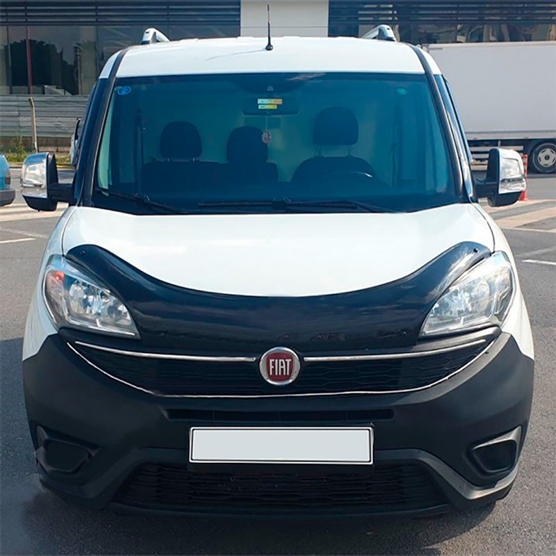 OneWay, Motorhaubenschutz, Glossy Schwarz, Passt für Fiat Doblo 2. Generation Facelift (2015-2020)