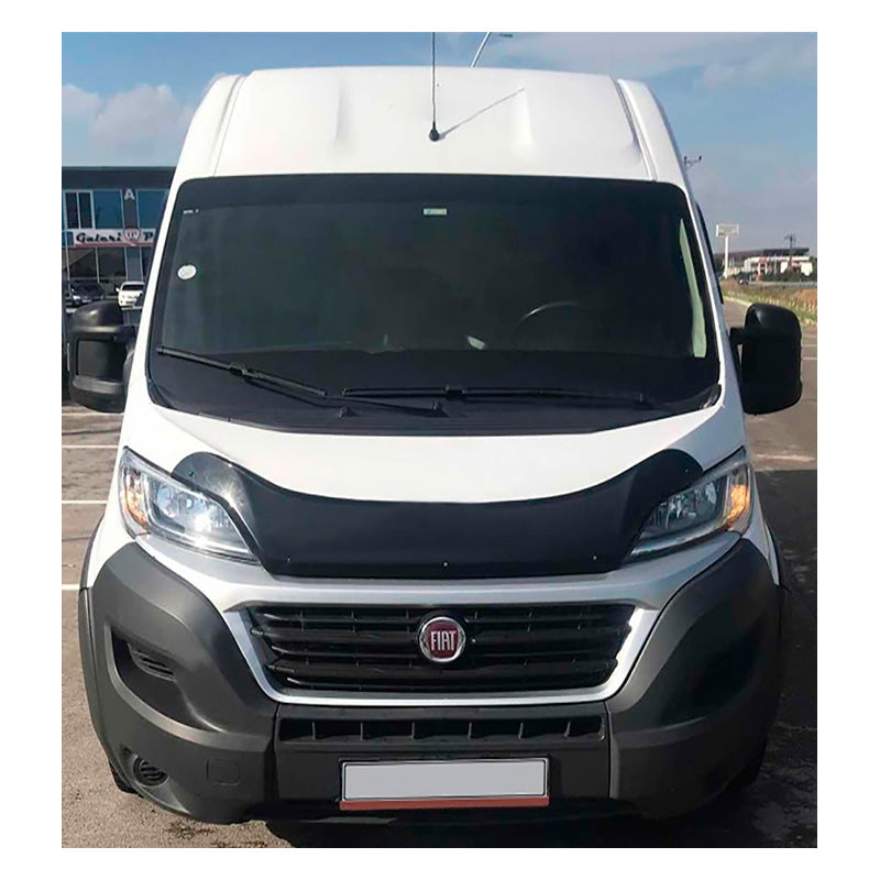OneWay, Motorhaubenschutz, Glanzschwarz, Passt für Fiat Ducato 4. Gen. (2014-) & Peugeot Boxer (2014-)