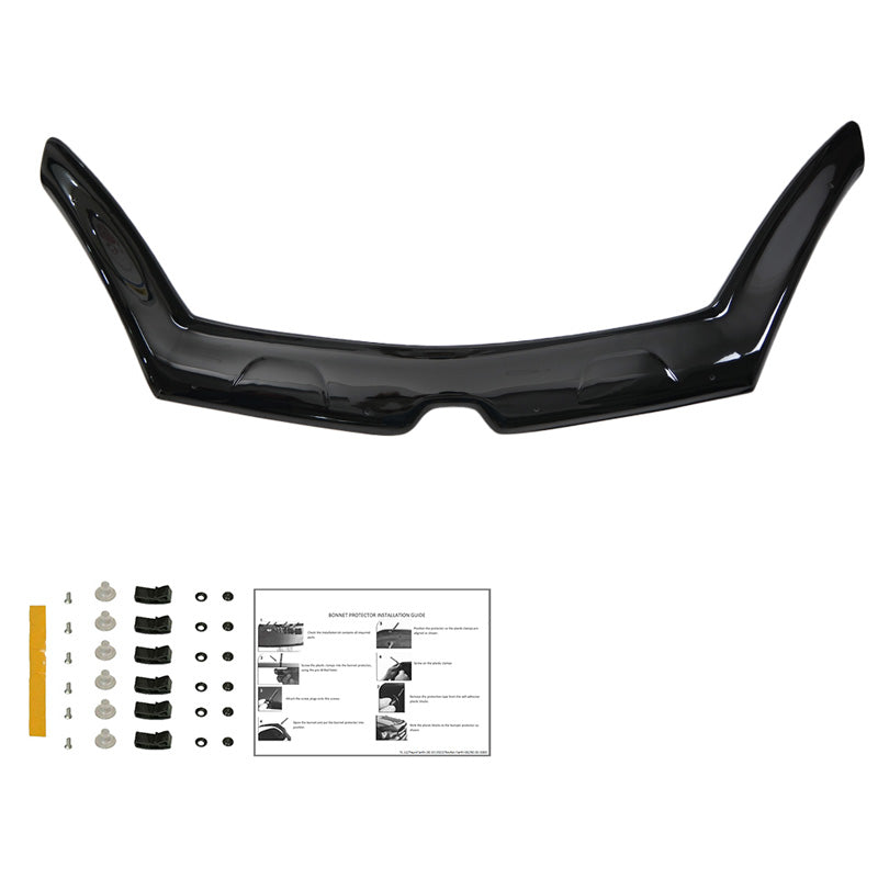 OneWay, Motorhaubenschutz, Glänzend Schwarz, Passend für Renault Kangoo 2. generation Facelift (2014-2019)