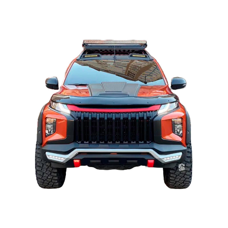 OneWay, Motorhaubenschutz, Glanzschwarz, Passend für Mitsubishi L200 Triton 6 (2019-), 'Premium'