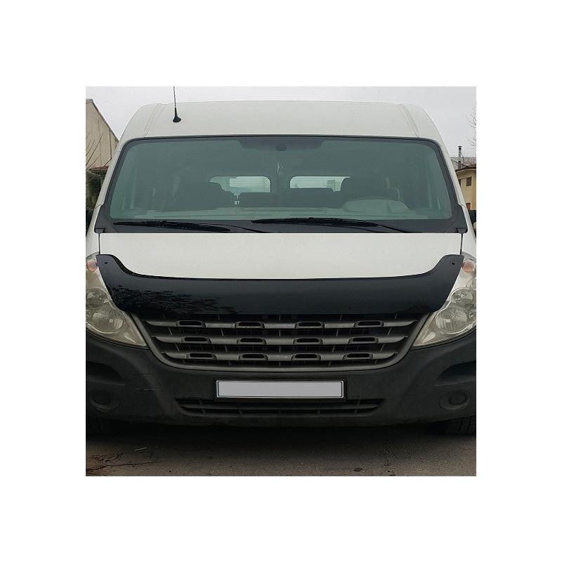 OneWay, Motorhaubenschutz, Glänzend Schwarz, Passend für Renault Master 3. generation (2010-2014)