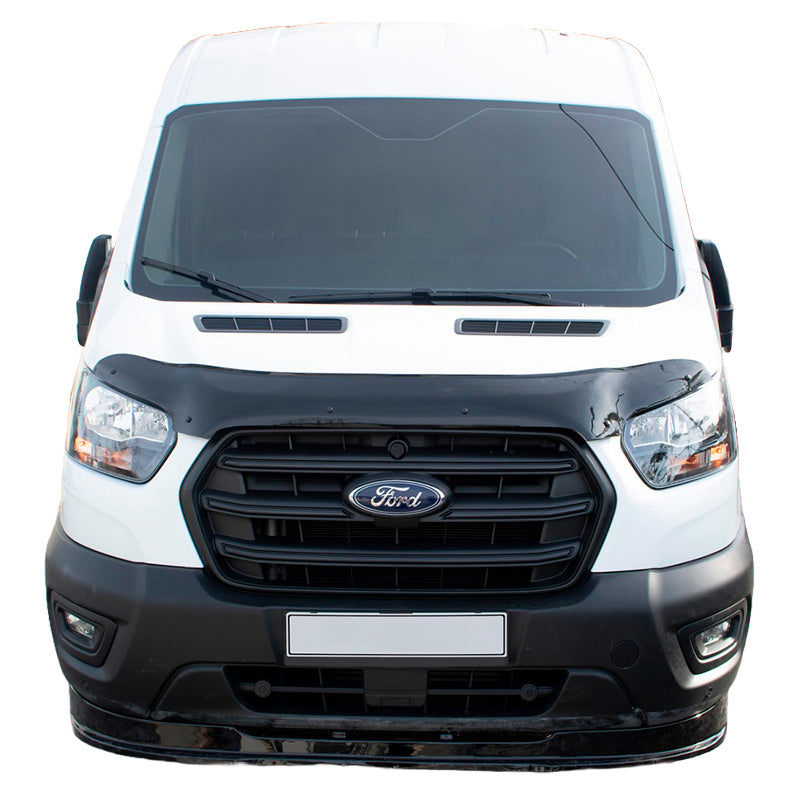 OneWay, Motorhaubenschutz, Glossy schwarz, Passend für Ford Transit MK8 Facelift (2019-)