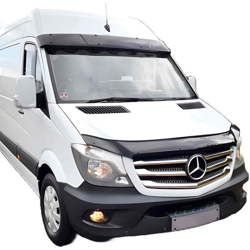 OneWay, Stoßschutz für die Motorhaube, Glanzschwarz, Passend für Mercedes Sprinter W906 Facelift (2014-2018)