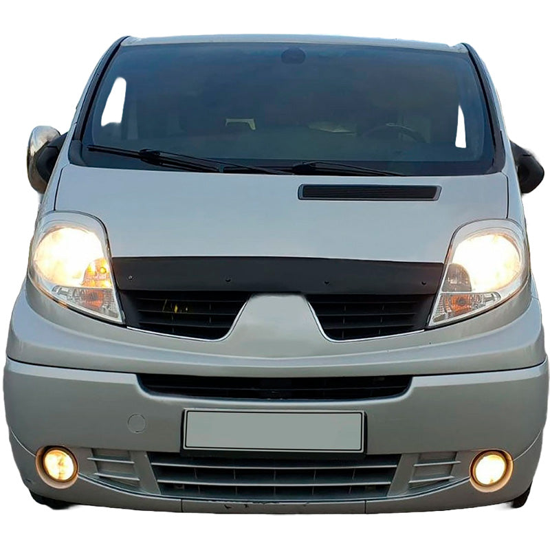 OneWay, Motorhaubenschutz, Glänzend Schwarz, Passend für Renault Trafic X83 2001-2014
