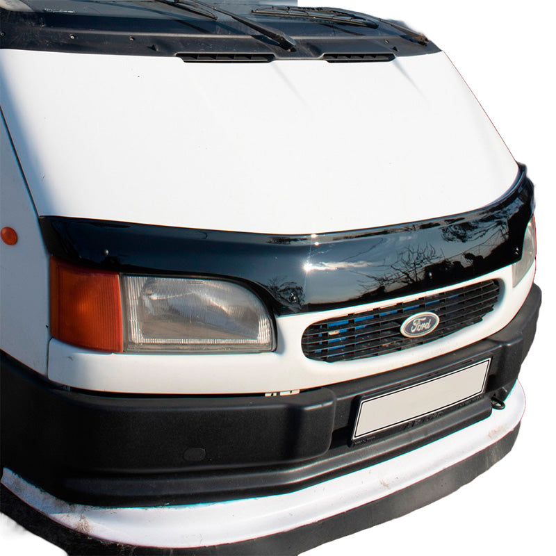OneWay, Motorhaubenschutz, Glanzschwarz, Passend für Ford Transit MK5 1993-2002