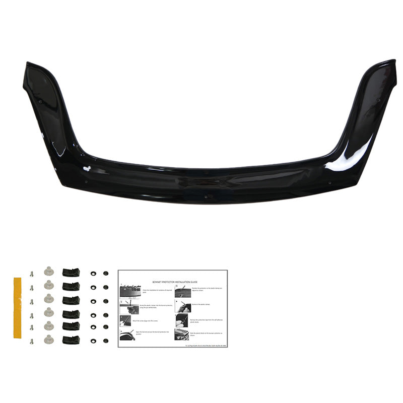 OneWay, Motorhaubenschutz, Glänzend Schwarz, Passend für Peugeot Partner Tepee 2008-2015
