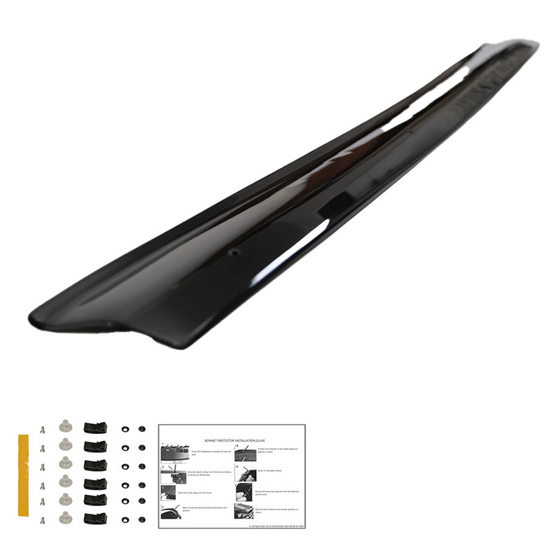 OneWay, Motorhaubenschutz, Hochglanzschwarz, Passend für Fiat Ducato 3. Gen, Citroën Jumper & Peugeot Boxer 2006-2014