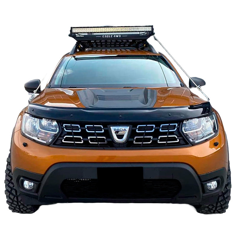 OneWay, Motorhauben-Lufthutze, Matt Schwarz, Passend für Dacia Duster I (2010-2017) & Duster II (2018-2024)