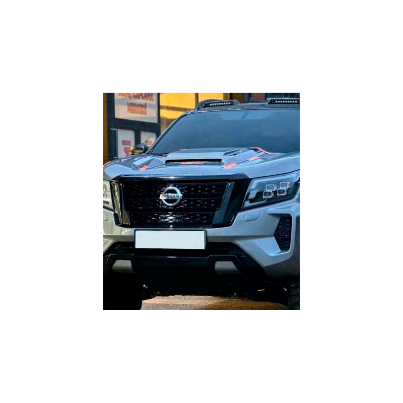 OneWay, Motorhauben-Lufthutze, Matt Schwarz, Passend für Nissan Navara D23 NP300 (2014-2021)