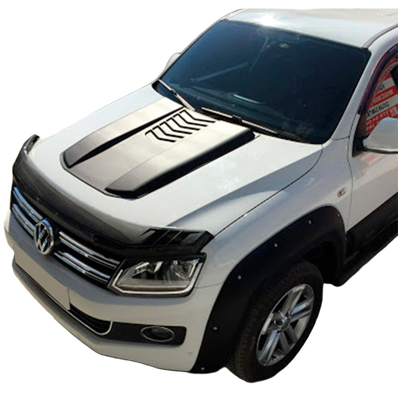 OneWay, Motorhauben-Lufthutze, Matt Schwarz, Passend für Volkswagen Amarok MK1 (2010-2022) & Nissan Navara D40 (2005-2010)