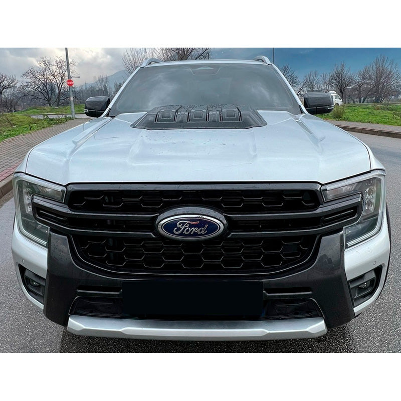 OneWay, Motorhauben-Lufthutze, Matt Schwarz, Passend für Ford Ranger T9 2022-, 'Elegantes Design'