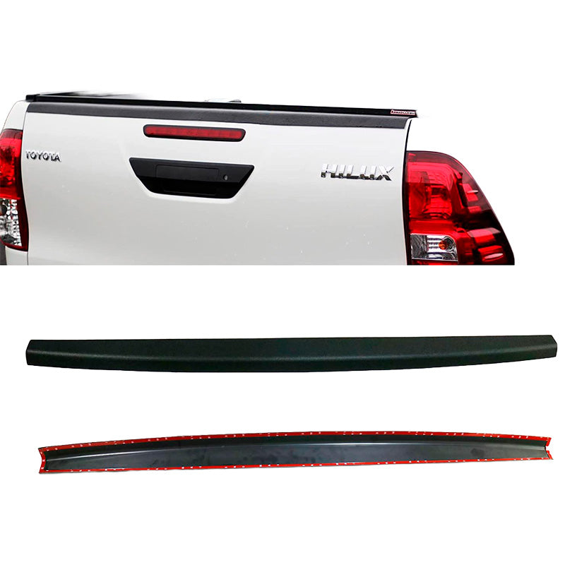 OneWay, Heckklappenschutz, Matt Schwarz, Passend für Toyota Hilux 2015-2020, 'ABS-Schutz'