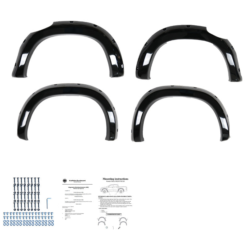 OneWay, Fender-Flares-Set, Glänzend Schwarz, Passend für Mercedes X-Class W470 (2017-), 4 Teile