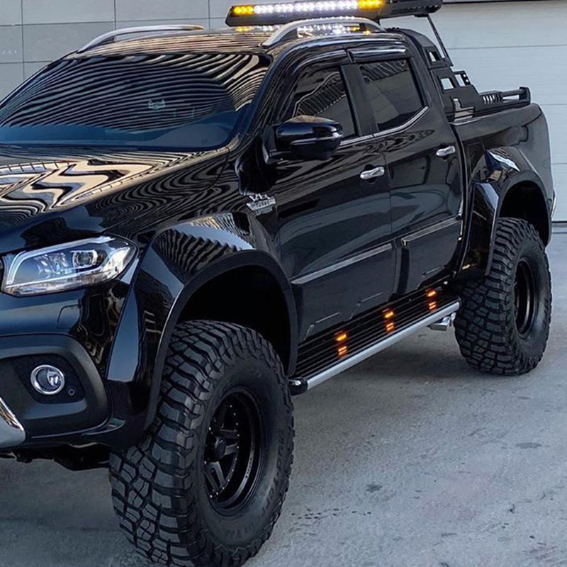 OneWay, Fender-Flares-Set, Glanzschwarz, Passend für Mercedes X-Class W470 (2017-), Jumbo – 4 Teile