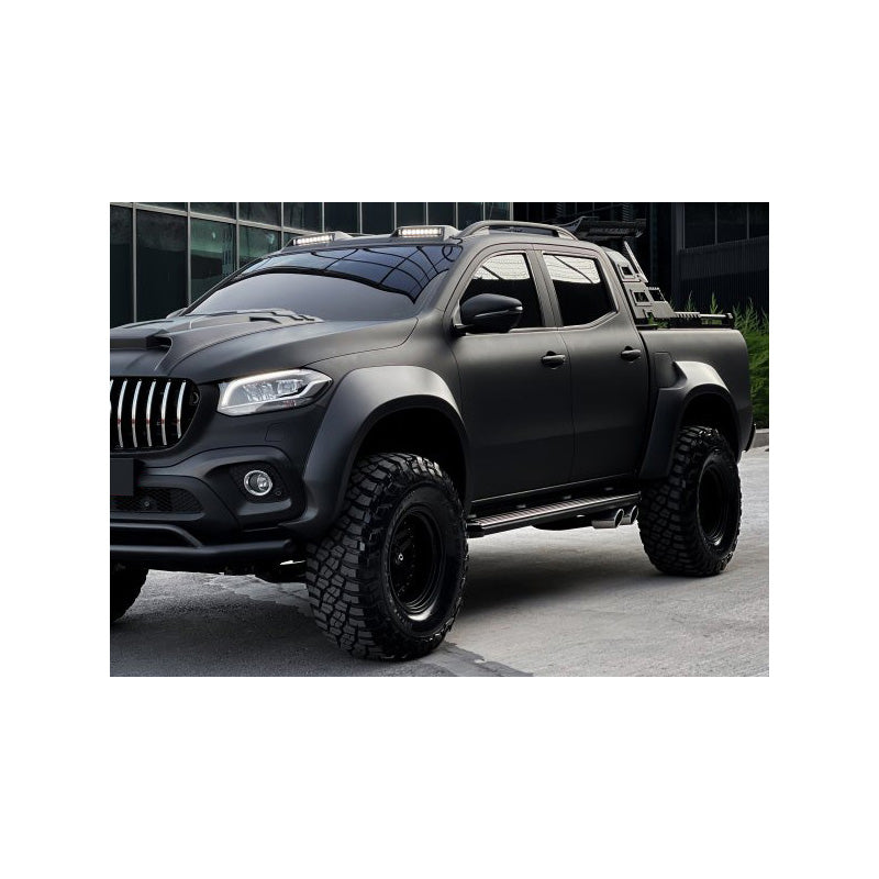 OneWay, Fender-Flares-Set, Jumbo, Matt Schwarz, Passend für Mercedes X-Class W470 2017-, 4-Teile
