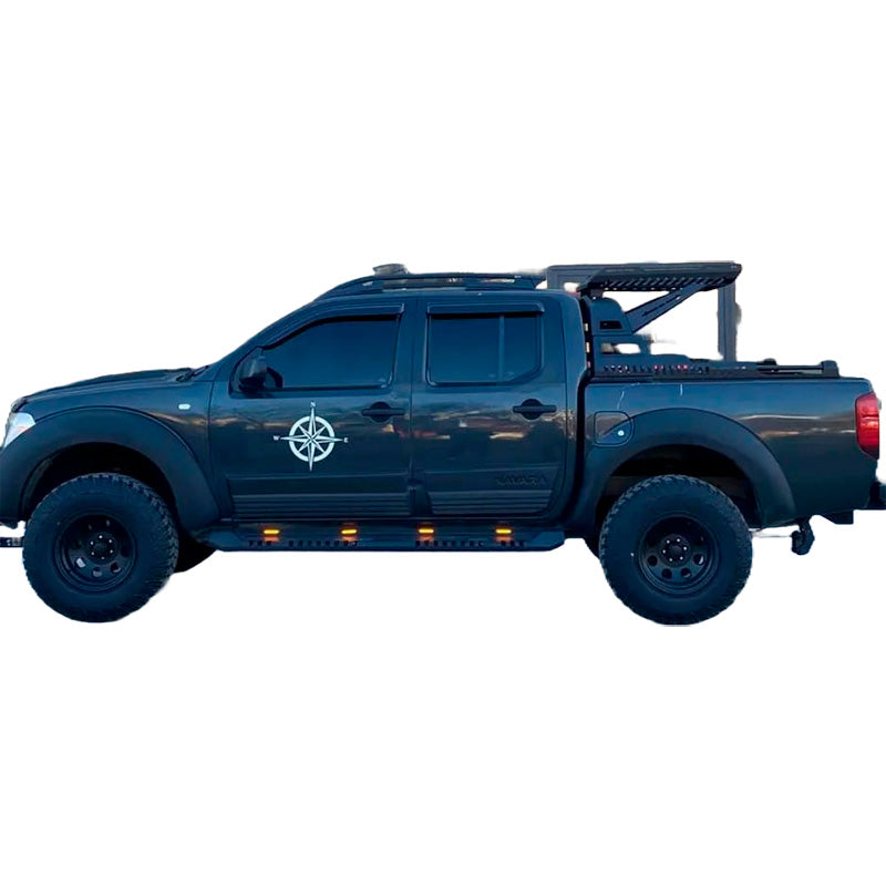OneWay, Fender-Flares-Set, Matt Schwarz, Passend für Nissan Navara D40 (2005-2010), 'Aggressives Design' – 4 Teile
