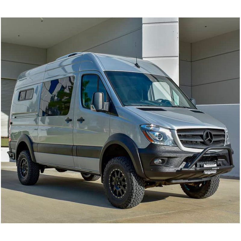 OneWay, Fender-Flares-Set, Matt Schwarz, Passend für Mercedes Sprinter W906 Facelift (2014-2018), 4-Teile