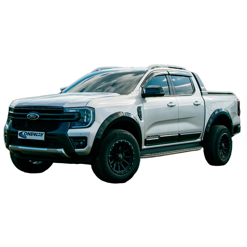 OneWay, Fender Flares, Matt Schwarz, Passend für Ford Ranger T9 2022-, 4-teiliges Set